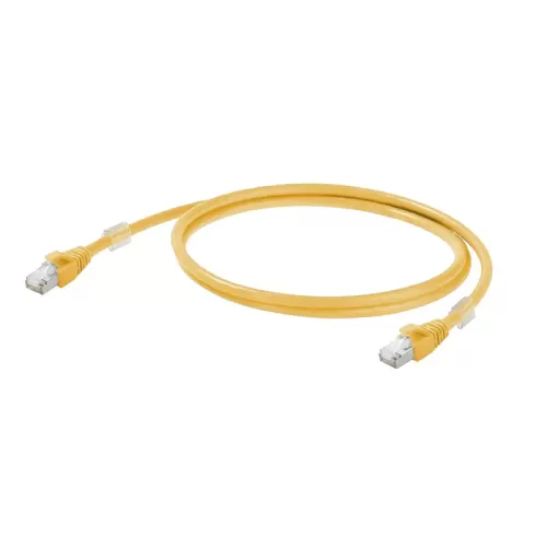 1251580005 Patch Cable Cat 6A RJ45 IP20 0.5M Yellow