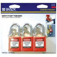 Brady Padlock 3 Pack 853205
