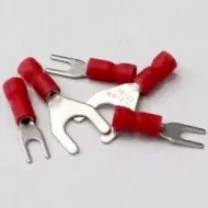 TVF1-5TG Twin Grip Red Insulated Fork Terminals 0.5 - 1.5 mm²