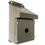 IP-SSSRPB1 Pushbutton Enclosure Sloping Roof Stainless Steel
