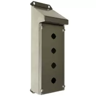 IP-SSSRPB4 Pushbutton Enclosure Sloping Roof Stainless Steel