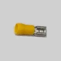TVPO5-6.3F Yellow Insulated Push On Female Terminals 4.0 - 6.0 mm²