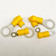 TVR5-10TG Twin Grip Yellow Insulated Ring Terminals 4.0 - 6.0 mm²